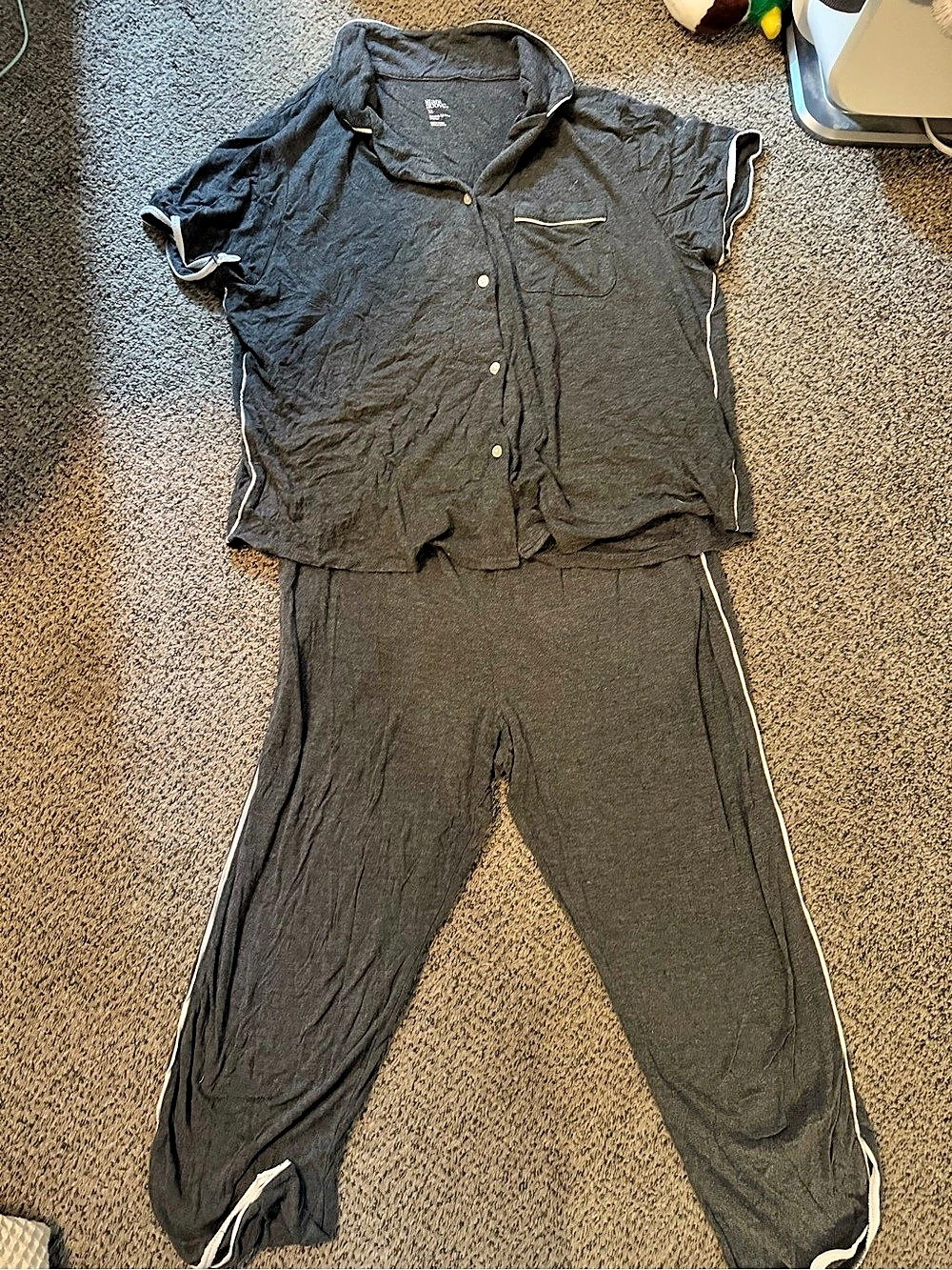 Stars Above Beautifully Soft Pajama Set Grey XL